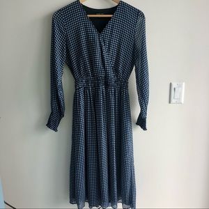 Who What Wear Maxi Dress Blue Print